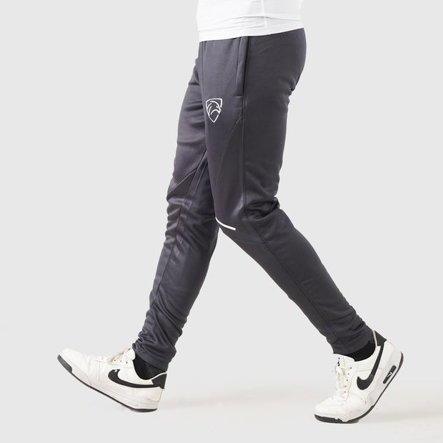 Tf-Charcoal PolyFleece Side Cut Print Bottoms