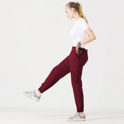 Tf-Premium Maroon Micro Stretch Women Cuff Bottoms
