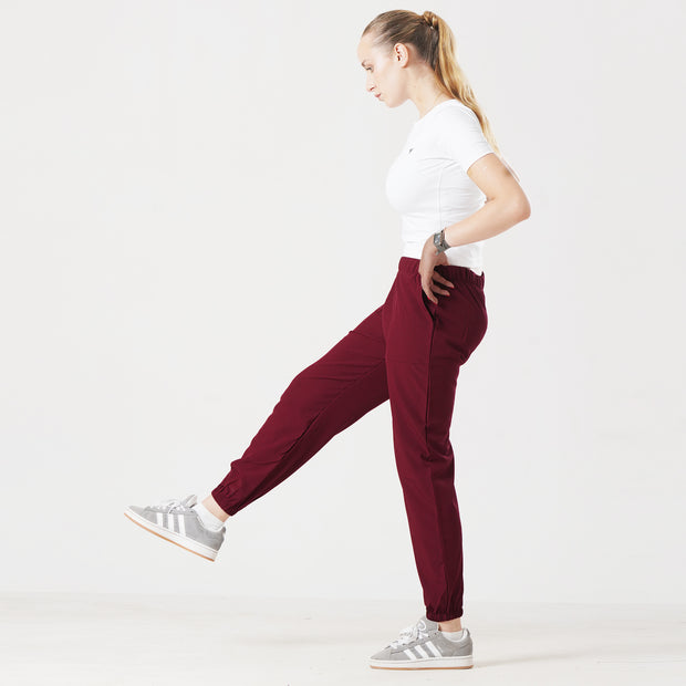 Tf-Premium Maroon Micro Stretch Women Cuff Bottoms