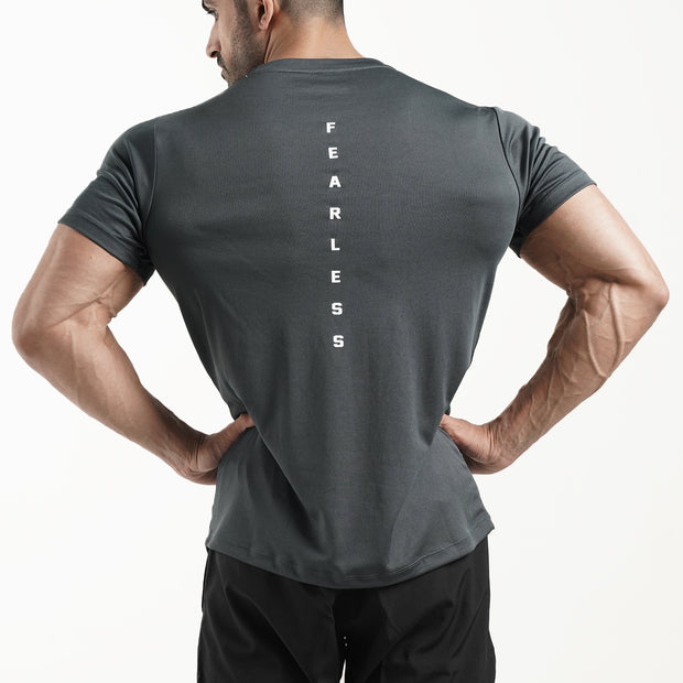 Tf-Charcoal Fearless Mesh Tee
