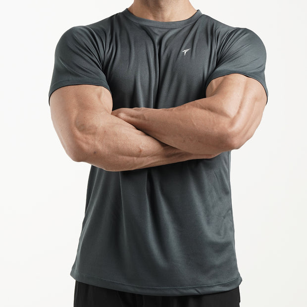 Tf-Charcoal Fearless Mesh Tee