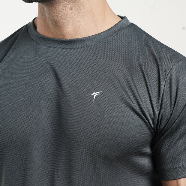 Tf-Charcoal Fearless Mesh Tee