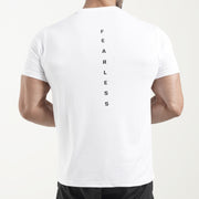 Tf-White Fearless Mesh Tee