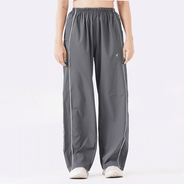 Tf-Premium Grey Wide Leg Double Piping Bottoms