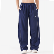 Tf-Premium Navy Wide Leg Double Piping Bottoms