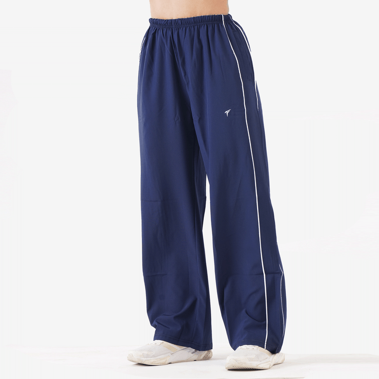 Tf-Premium Navy Wide Leg Double Piping Bottoms