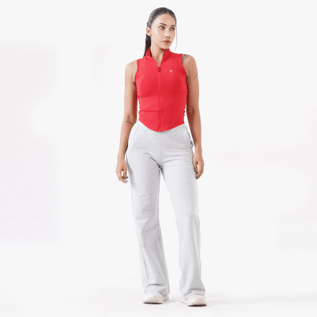 The Perfect Grey Straight Leg Fit Women Bottoms