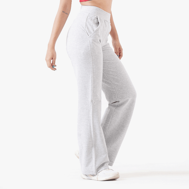 The Perfect Grey Straight Leg Fit Women Bottoms