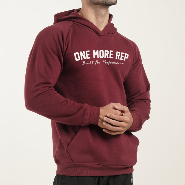 One More Rep Maroon Pull Over Hoodie
