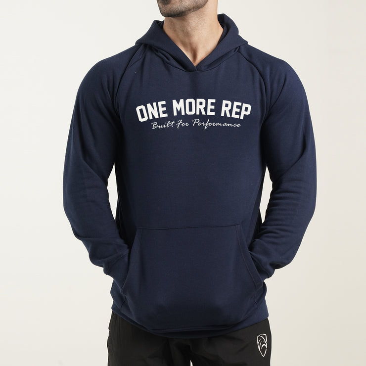 One More Rep Navy Pull Over Hoodie