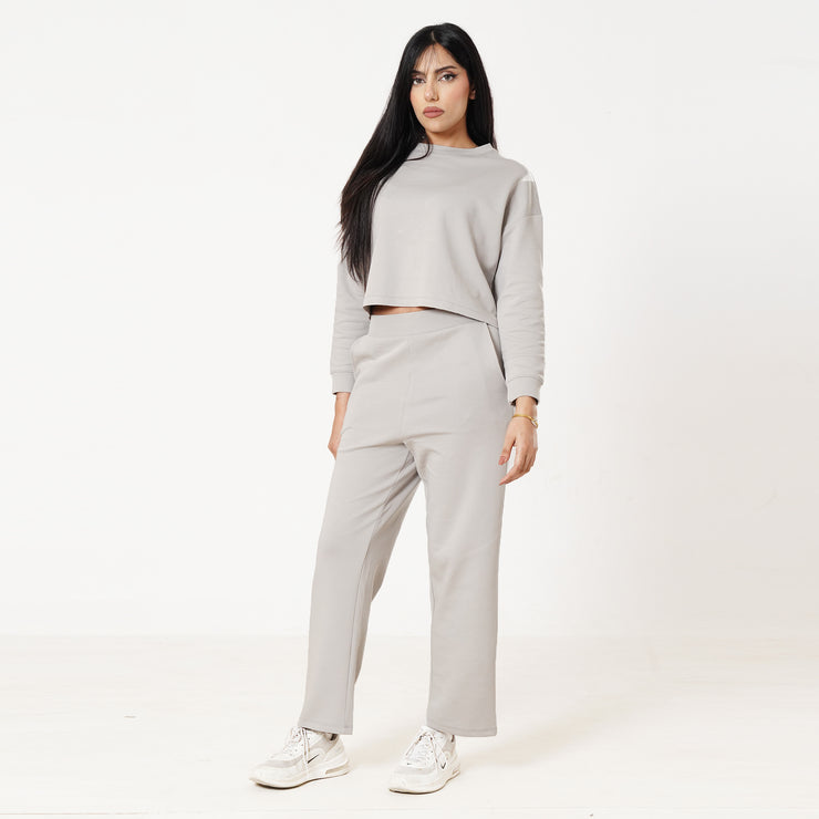 Tf-Premium Grey Scuba Cotton Tracksuit