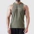 Tf-Olive Deep Cut Muscle Tank Top