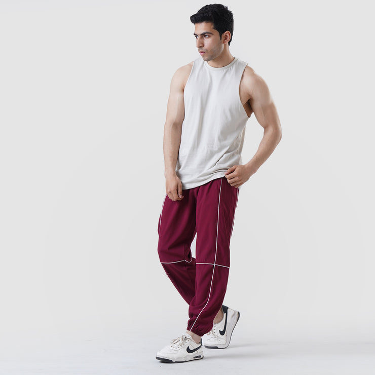 Tf-Premium Maroon Micro All Piping Bottoms