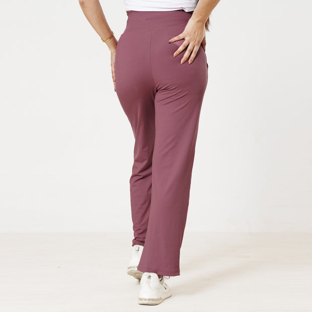 Tf-Dull Maroon Everyday Exclusive Ribbed Pants