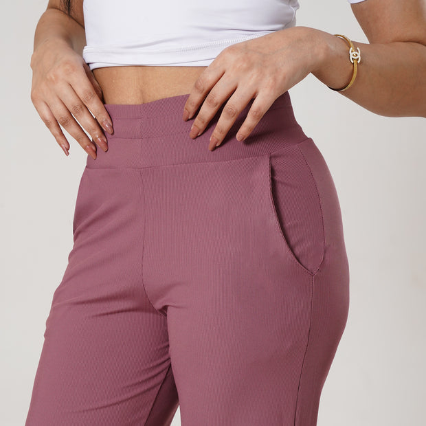 Tf-Dull Maroon Everyday Exclusive Ribbed Pants
