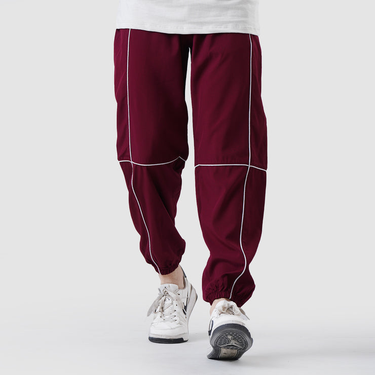 Tf-Premium Maroon Micro All Piping Bottoms