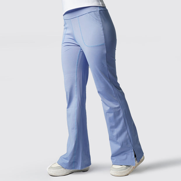 Tf-Premium Sky Blue High Waisted Flare Cut Leggings