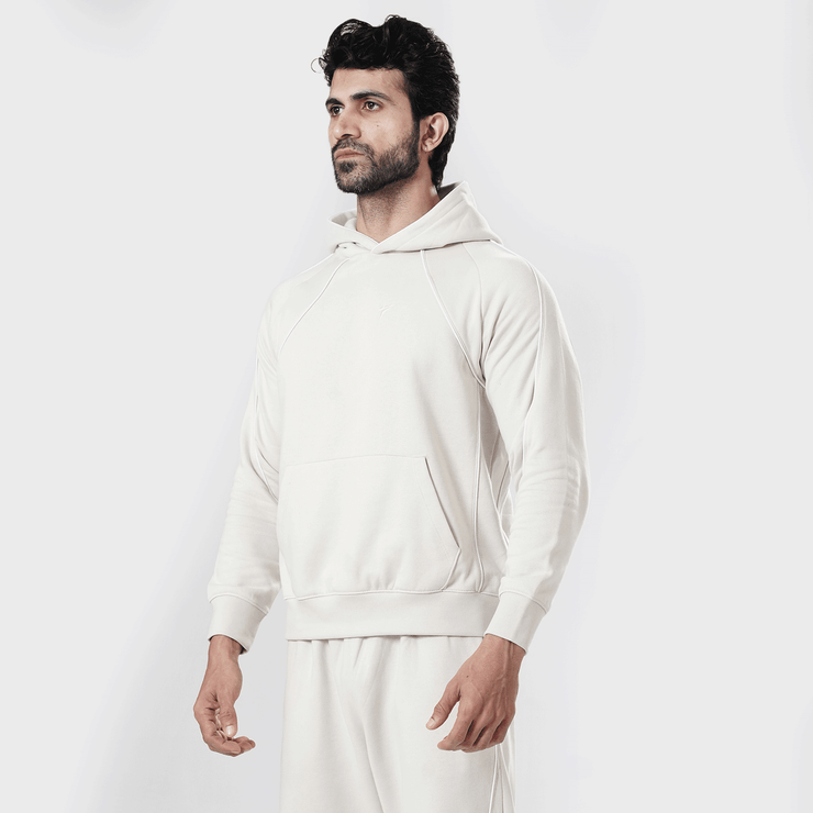 Tf-Premium Cream Essential Multi Piping Hoodie