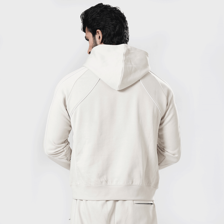 Tf-Premium Cream Essential Multi Piping Hoodie