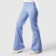 Tf-Premium Sky Blue High Waisted Flare Cut Leggings