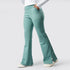 Tf-Premium Green High Waisted Flare Cut Leggings