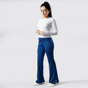 Tf-Premium Dark Teal High Waisted Flare Cut Leggings