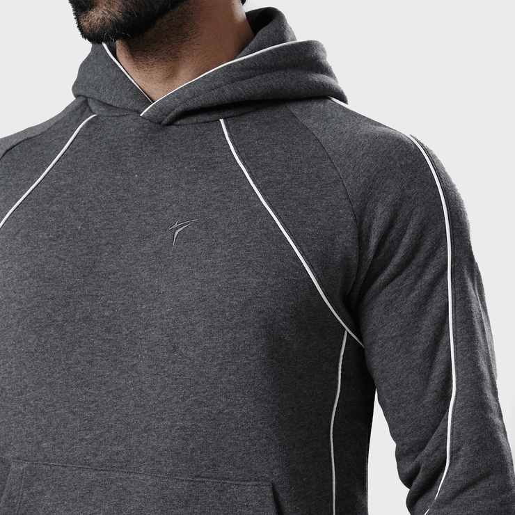 Tf-Premium Charcoal Essential Multi Piping Hoodie