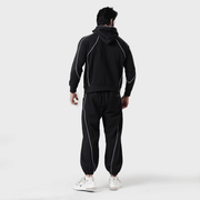 Tf-Premium Black Essential Multi Piping Hoodie