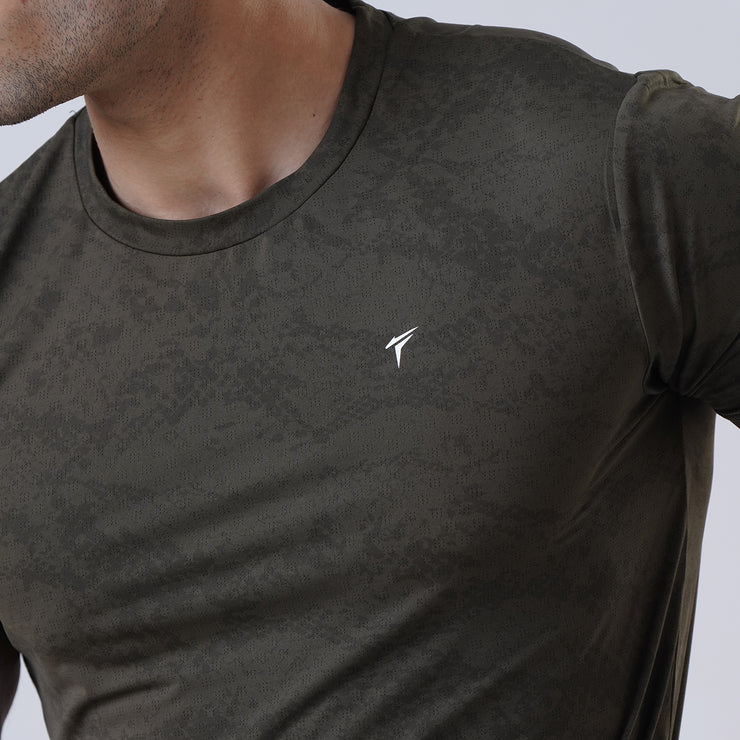 Tf-Ultimate Olive Green Training Camouflage Tee