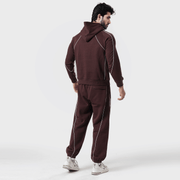 Tf-Premium Brown Essential Multi Piping Hoodie