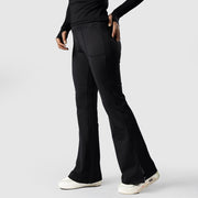 Tf-Premium Charcoal High Waisted Flare Cut Leggings