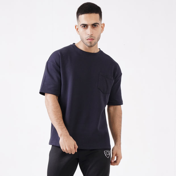 Tf-Premium Scuba MidNight B Half Sleeve Heavy GSM Pocket Top