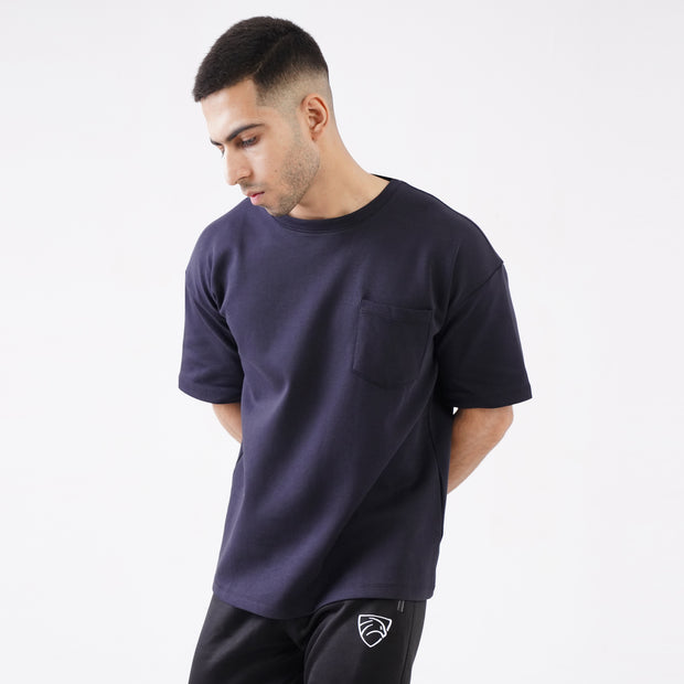 Tf-Premium Scuba MidNight B Half Sleeve Heavy GSM Pocket Top