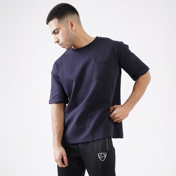 Tf-Premium Scuba MidNight B Half Sleeve Heavy GSM Pocket Top