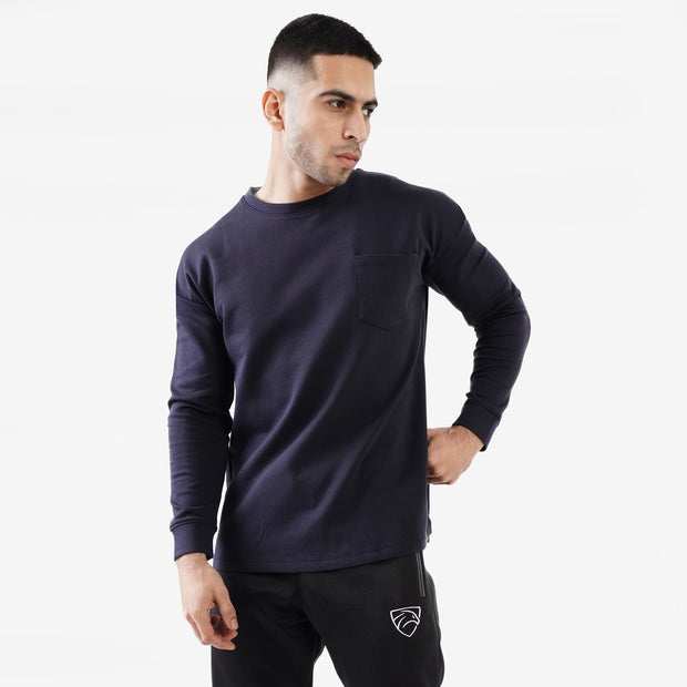 Tf-Premium Scuba Midnight B Full Sleeve Heavy GSM Pocket Top