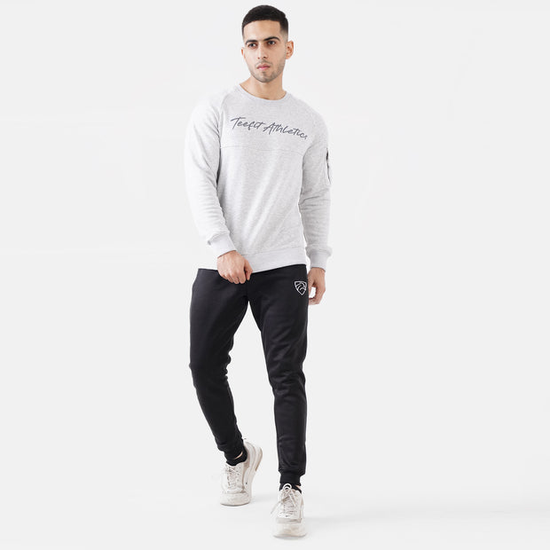 Grey Teefit Athletics Sweatshirt Pocket Top