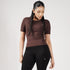 Premium Brown Women Half Sleeve Performance Tee