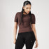 Premium Brown Women Half Sleeve Performance Tee