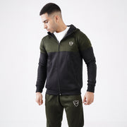 Olive/Black Straight Cut Tracksuit