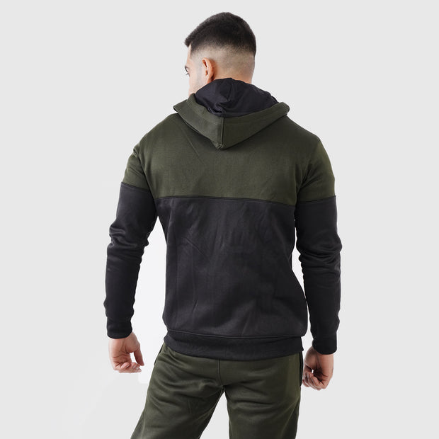 Olive/Black Straight Cut Tracksuit