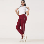 Tf-Premium Maroon Double Piping Micro Bottoms