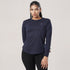 Tf-Premium Navy Full Sleeve Women Mesh Tee