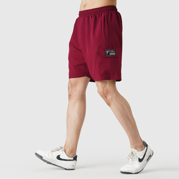 Tf-Maroon Training Micro Cargo Shorts