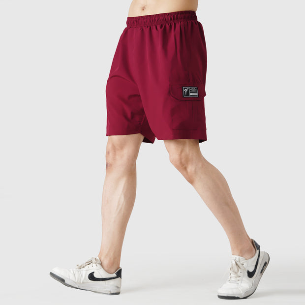 Tf-Maroon Training Micro Cargo Shorts