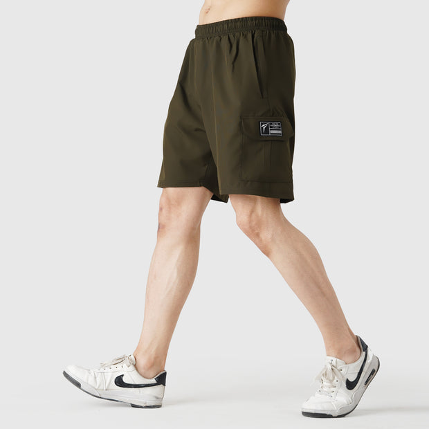 Tf-Olive Green Training Micro Cargo Shorts
