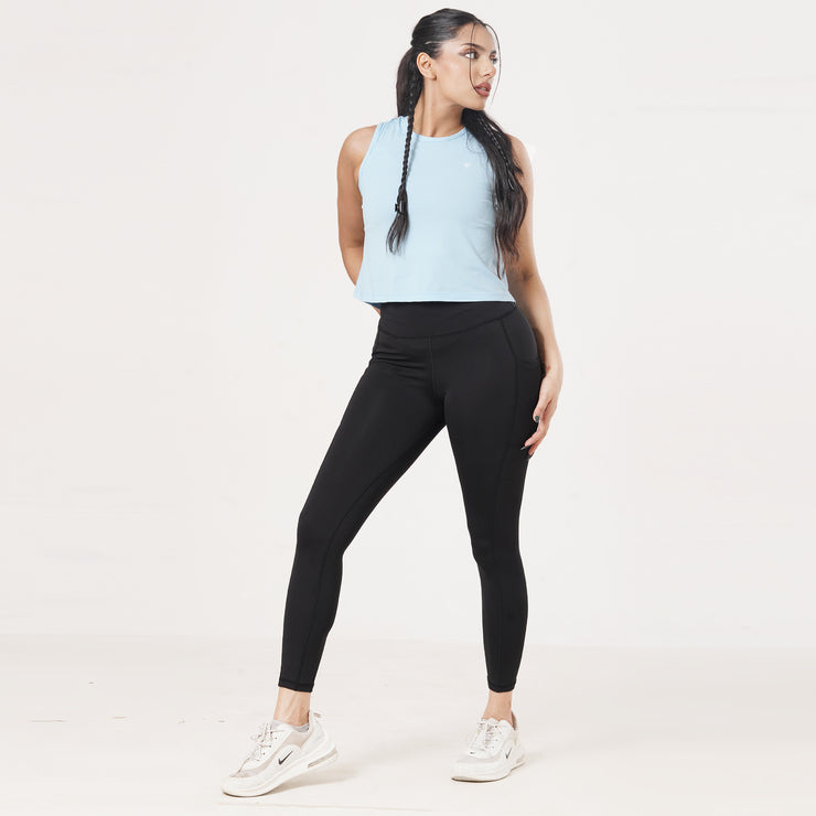 Tf-Ultra Premium Pretty Blue Women Sleeveless Top