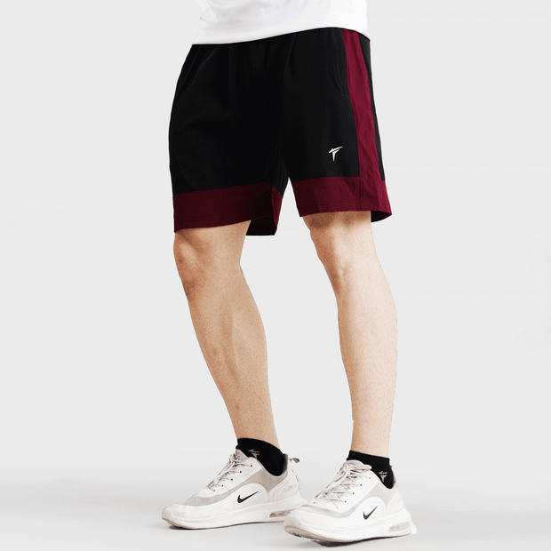 Tf-Black AERO Training Micro Shorts With Maroon Panels