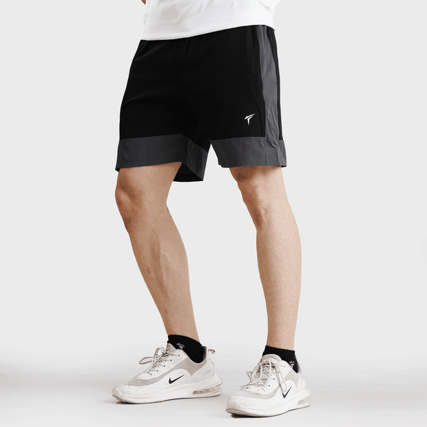 Tf-Black AERO Training Micro Shorts With Grey Panels
