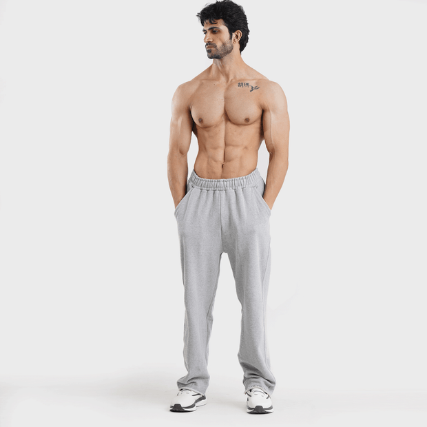 Tf-Grey Heavy GSM Terry Flow Bottoms