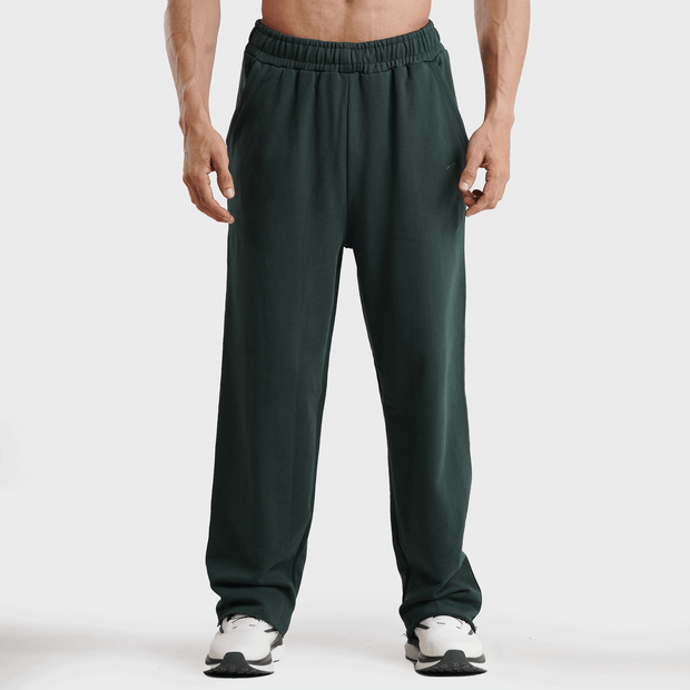 Tf-Forest Green Heavy GSM Terry Flow Bottoms